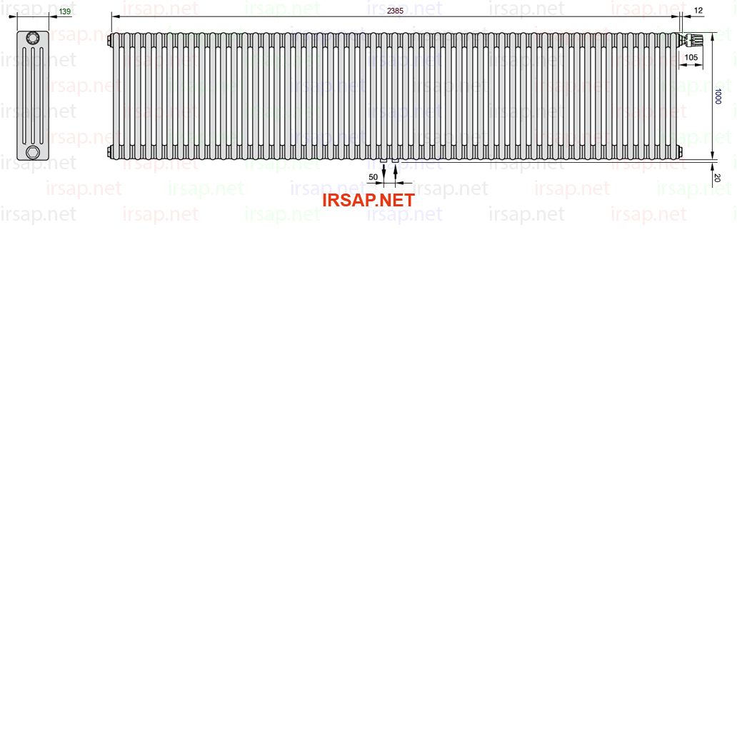 Радиатор IRSAP Tesi 41000/53 T52 CL 01